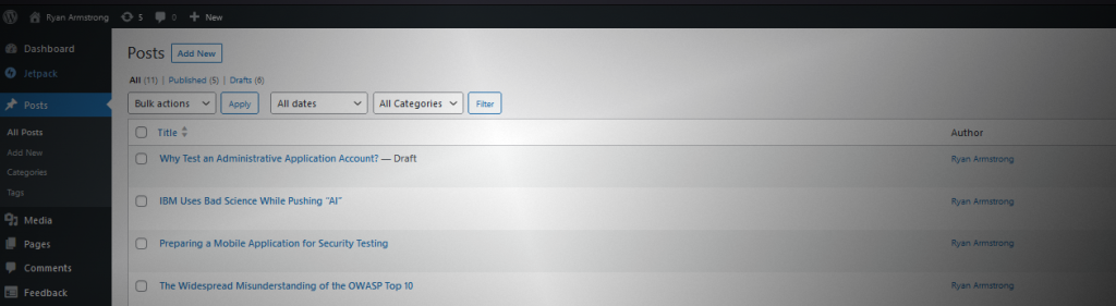 Wordpress Admin